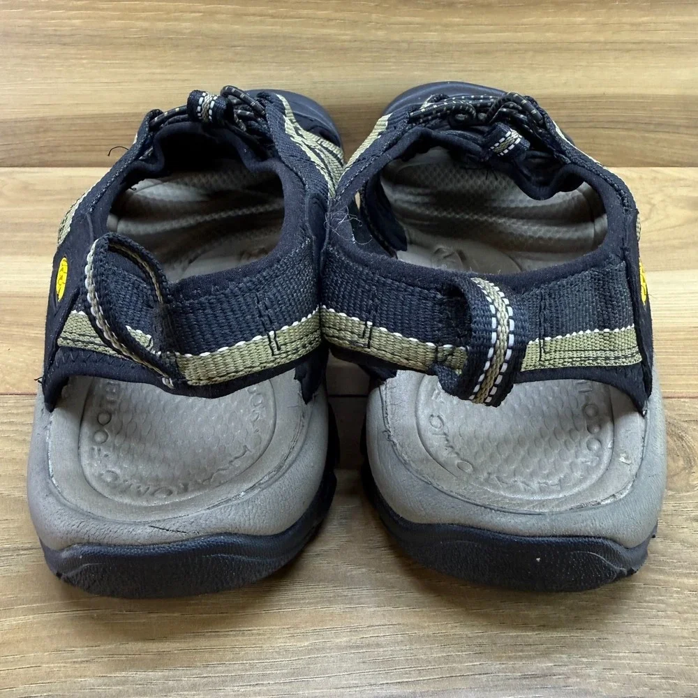 Keen Newport H2 Sandals Mens 10.5 Black Green Waterproof Trail Outdoor Sport